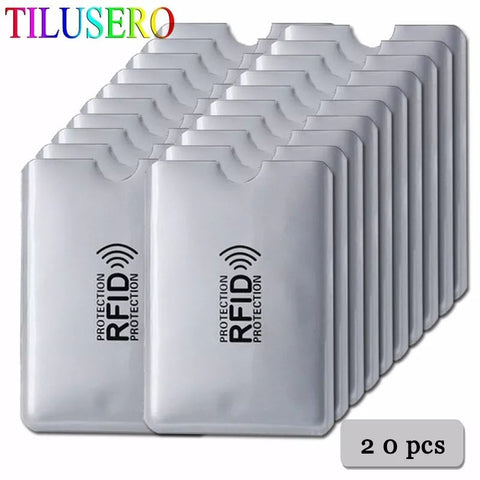 RFID Card Holder Metal Anti-Hacker Blocker Wallet Credit Card Case Protection Travel Accessory