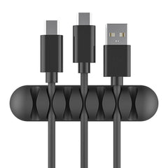 Smart Cable Holder Silicone Flexible Cable Wire Organizer Holder Cord Management Clip for USB Earphone Network Cable, etc