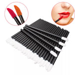 50-Piece Disposable Lip Brush Eyelash Makeup Brushes Mascara Applicator Lipstick Wand Set Cosmetic Makeup Tools