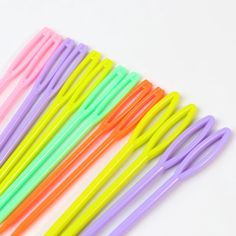 20-Pack Multicolor Plastic Sewing Knitting Needles For Crafts Clothing Shoes DIY Knitting Needles Cusp Crochet Hooks