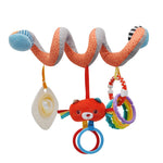 Baby Spiral Car Seat Toy, Keeps Baby Busy, Hanging Rattling Toy For Baby Stroller or Crib Cartoon Toy  for Newborns Toddlers