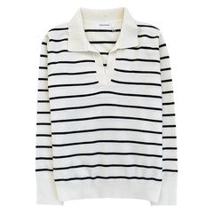 Polo's Neck Long Sleeve Women's Jumper Shirt