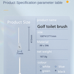 Silicone Toilet Brush Golf Club Design Toilet Cleaning Brush Modern Hygienic Bathroom Accessories