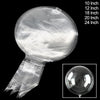 10-Piece Lot 10-24inch Transparent Bobo Bubble Balloon Clear Inflatable Air / Helium Globes Wedding Birthday Party Decoration Baby Shower, etc.