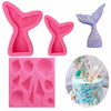Pastry Silicone Mold Mermaid Tail Pattern Gum Paste Chocolate Cake Molds Candy Molds party Cupcake Decorating Tools