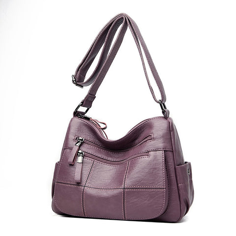 Faux Leather Shoulder Bag Women Luxury Designer Vegan Large Capacity Crossbody 6 Colors Purse