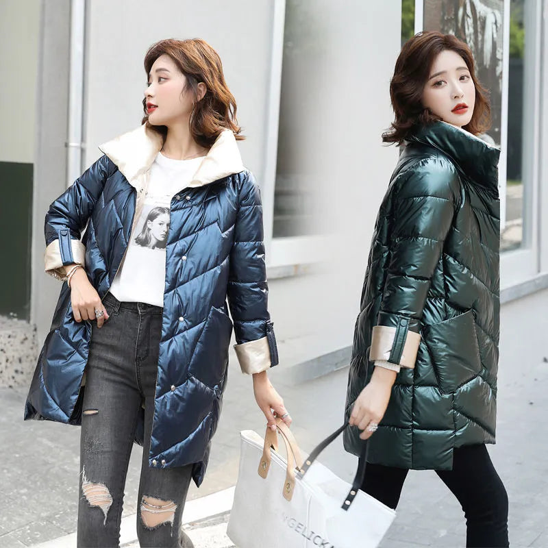 Women's Winter Coat Jacket Eco Friendly Materials Hooded Coat Boutique Fashion Warm Winter Casual Coat