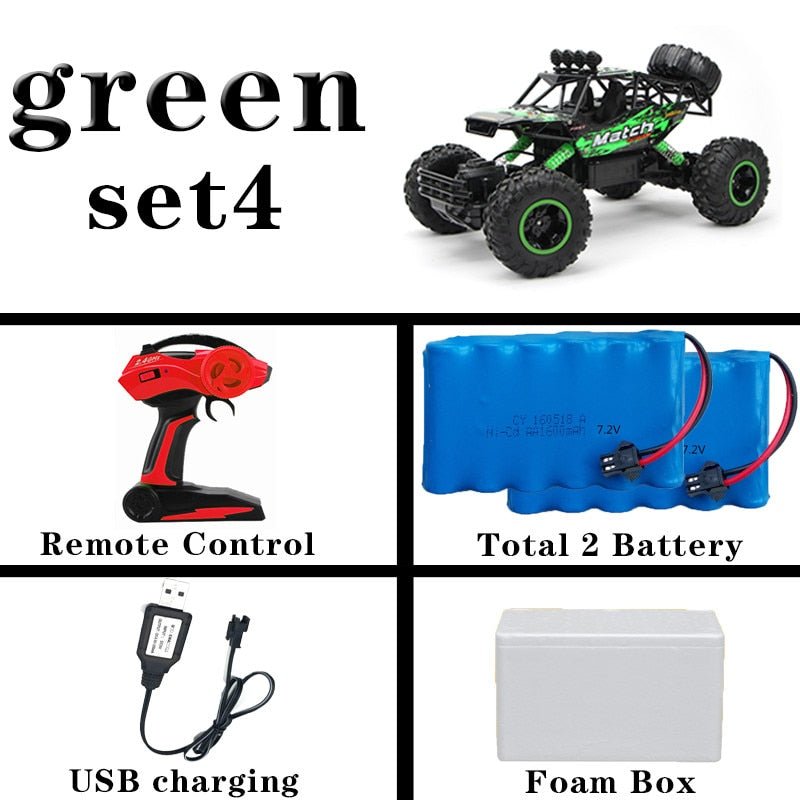 RC Monster Truck Kids 1:12 1:16 4WD 2.4G Radio Control Electric Off-Road Buggy Car Gift Boys