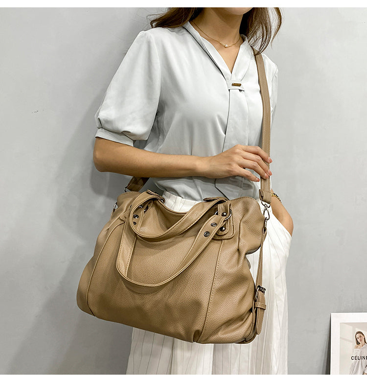 Women's Hobo Handbag Large Capacity Shoulder Bags Tote Bag Soft Faux Leather