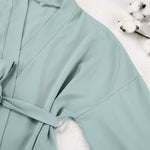 Elegant Long Sleeve Solid Color Sleepwear 2 Piece Set Women's Loose Pajama Lounge Set