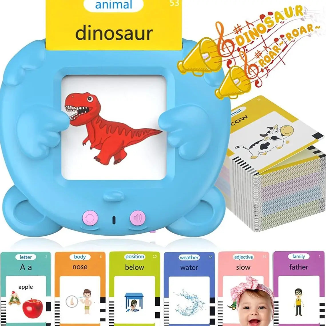 Talking Flash Cards Early Educational Toys  Baby Boys Girls Preschool Learning Reading Device Interactive Gift for Kids