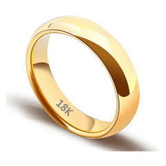Gold Plated Ring Minimalist Couple's Wedding Engagement Ring Fashion Women's Simple Couple's Wedding Ring Gift for Her