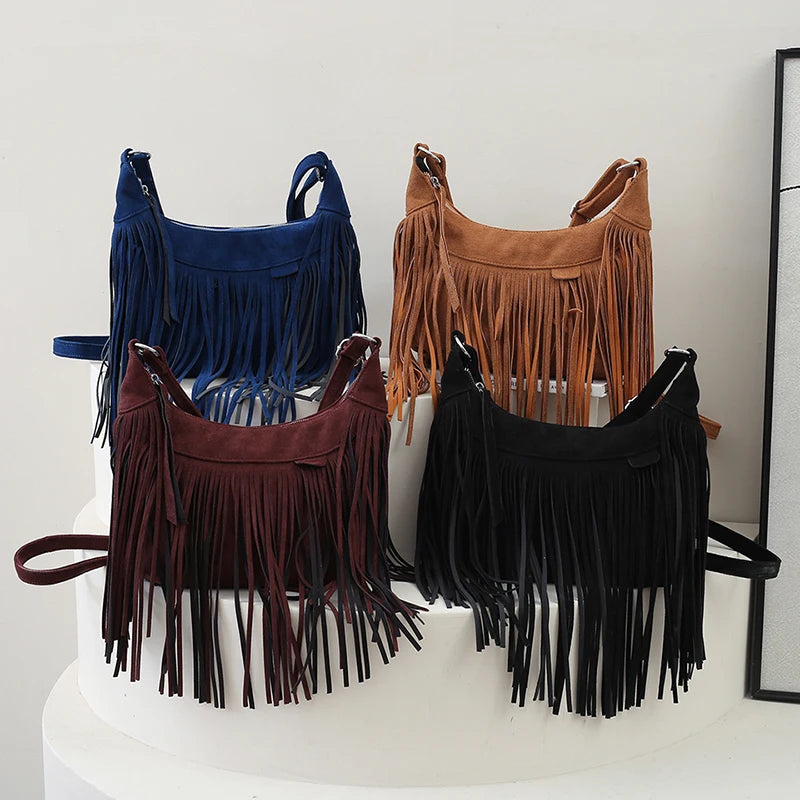 Tassel Y2K Bag Crossbody Bag New Fashion Retro Party Bags Luxury Handbags