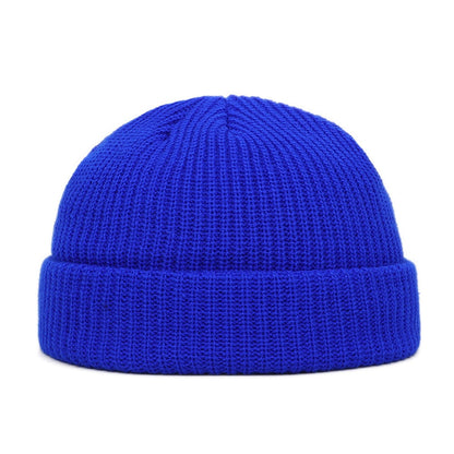 Winter Warm Beanies Casual Short Thread Hat Streetwear Unisex Warm Knit Cap