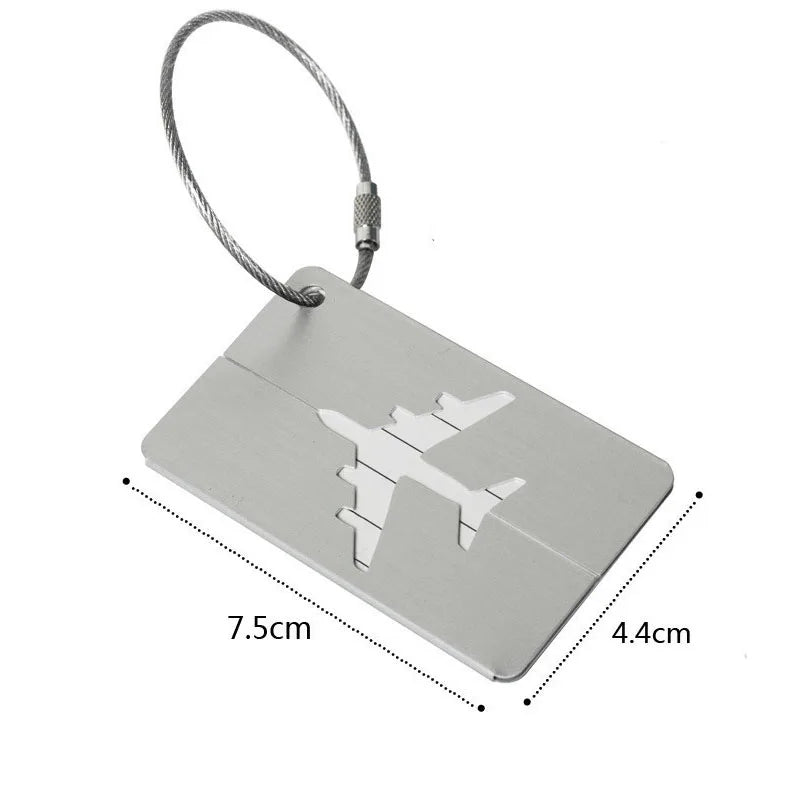 Fashion Metal Travel Luggage Tags Baggage Name Tags Suitcase Address Label Holder Aluminium Alloy Luggage Tag Travel Accessories