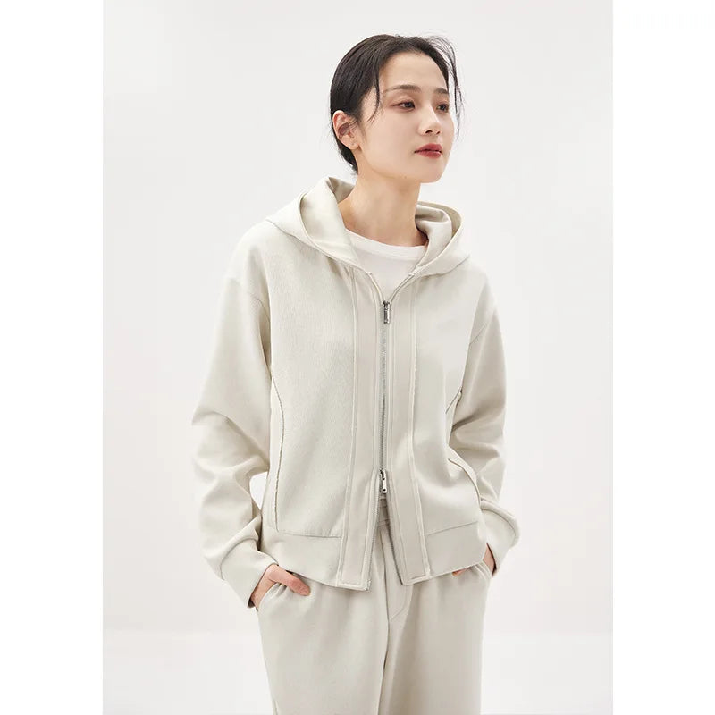 Fashion Boutique Style Loose Sports Hoodie & Elastic Pants Set For Women 2-Piece Pant Sets