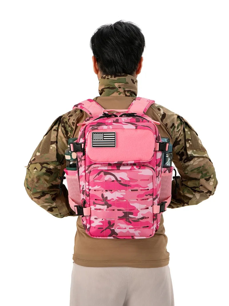 25L Durable Tactical Backpack - Water-Resistant, 25L Capacity, Multi-Compartment Outdoor Daypack