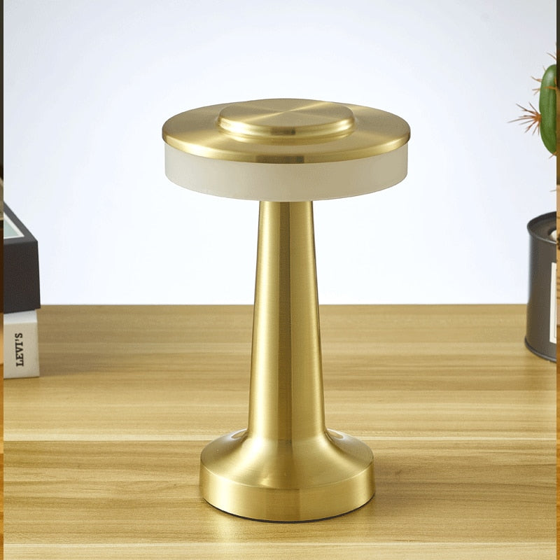 Wireless Portable Table Lamp with Touch Control Dimmable Three Brightness Levels Home Decor