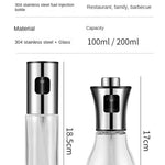 Oil Spray Bottle Oil Sprayer For Cooking Spray Bottle Multi-Function Barbecue  Air Fryer High-Pressure Glass Oil Spray Container