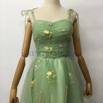 Elegant Floral Embroidered Ball Gown Formal Dress for Prom Wedding Guest