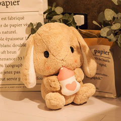 Cute Stuffed Rabbit Toy 17-Inch Soft Plush Bunny Sleep Pillow Toy For Kids