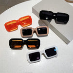 Vintage Rectangle Sunglasses Fashion Square Candy Color Shades Eyewear Trendy Retro Women Men UV400 Sun Glasses