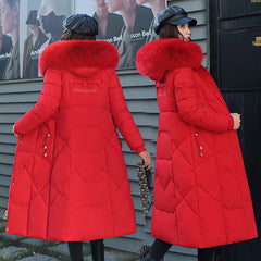 Down Cotton Coat red