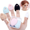 5/10Pcs Mini Finger Makeup Sponges Finger Puff Foundation Small Air Cushioned Powder Sponge Face Concealer BB Cream Cosmetic Applicator Makeup Finger Sponge