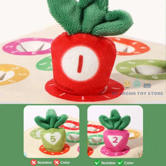 Montessori Baby Happy Farm Carrot Pulling Toy Toddler Enhances Motor Skills Training Color Learning Educational Toys For Children Preschool Sensory Activity