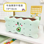 Cartoon Plush Pencil Case for Kids & Adults Cute Plush Cosmetic Bag Large Capacity Student Supplies