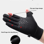 Winter Warm Touch Screen Compatible Gloves Outdoor Windproof Waterproof Cold-proof Gloves Unisex Driving Cycling Fishing Ski Gloves