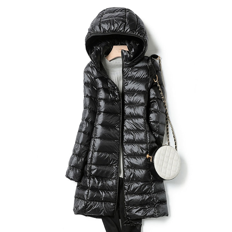 Hooded Padded Puffer Down Coat