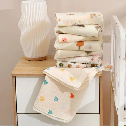 80x80cm Baby Blanket for Newborn Cotton Muslin Swaddle Blanket Bedding Infant Kids