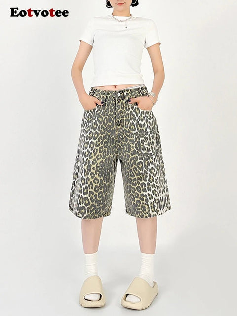 leopard print shorts