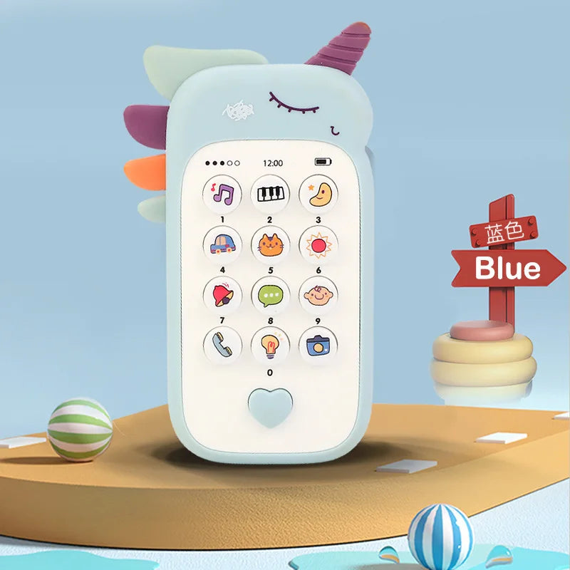 Baby Toy Phone Music Sound Telephone Sleeping Toys Simulation Phone Infant Early Educational Toy Kids Gifts