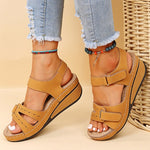 Summer Wedge Sandals for Women Non Slip Lightweight Casual Platform Open Toe Ankle Strap Sandals