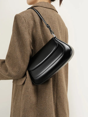 Underarm Genuine Leather Handbag Vintage Shoulder Bag Luxury Bags High Quality Leather Purse
