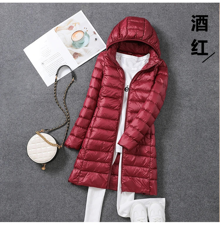 Women’s Hooded Quilted Winter Jacket - Warm, Stylish, & Cozy (M-5XL)