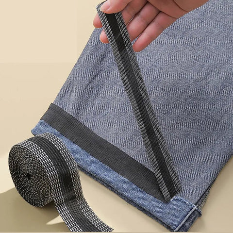 Hem Tape Iron-On Self-Adhesive Pants Edge Shortening Repair Jeans DIY Sewing Fabric Handmade Tool