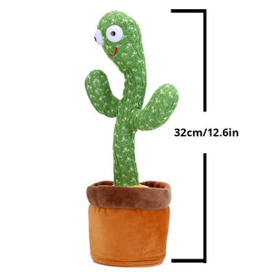 Dancing Cactus Toy Repeats What You Say Dances Records Sings Gift for Kids