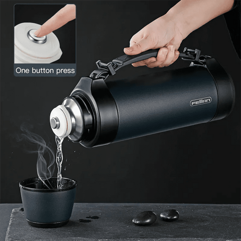 Thermos Bottle Large Capacity Travel Portable Stainless Steel Thermal Mug Hot Cold Insulated Flask