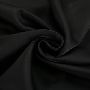 Elegant Satin Black Trumpet Skirts Boutique Fashion High Waist Skirts for Women Office Long Skirt All Seasons