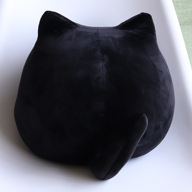 Black Cat Plush Pillow 8cm Cute Stuffed Toy Animal Quality Gifts for Kids