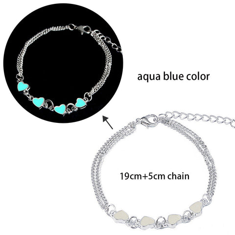 Glow in the Dark Bracelet Women Lotus Flower Charm Natural Turquoise Yoga Prayer Jewelry Gift