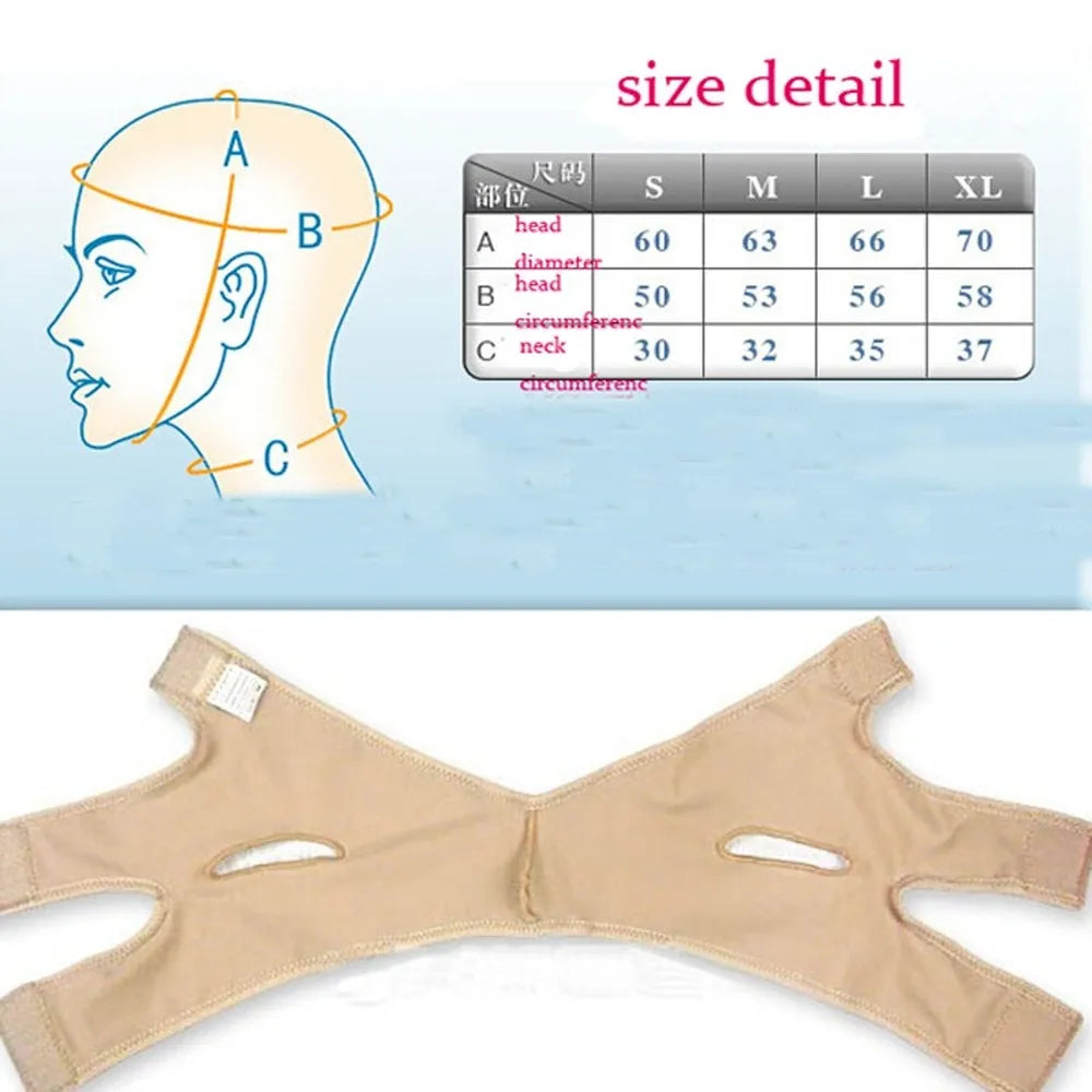 Stretchy Face Lifting Bandage V Line Elastic Face Shaper for Women Chin Cheek Lift Up Belt Facial Massager Strap Face Skin Care Beauty Tools