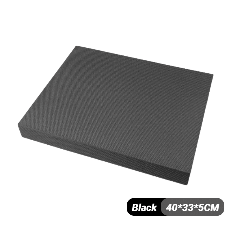 Black foam block with dimensions 40x33x5cm on a white background