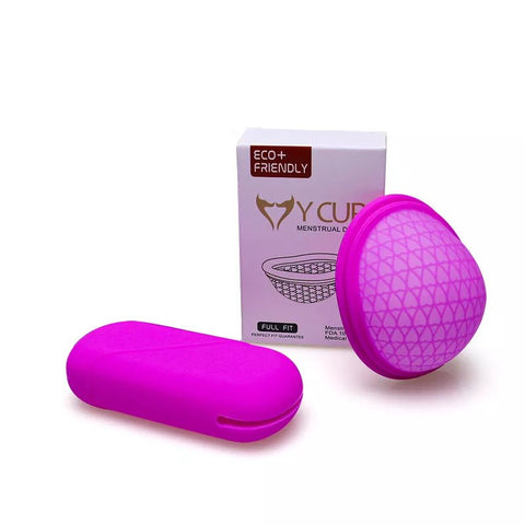 Menstrual Cup Reusable Soft Disc Extra-Thin Flexible Medical-Grade Silicone Eco-Friendly Period Care