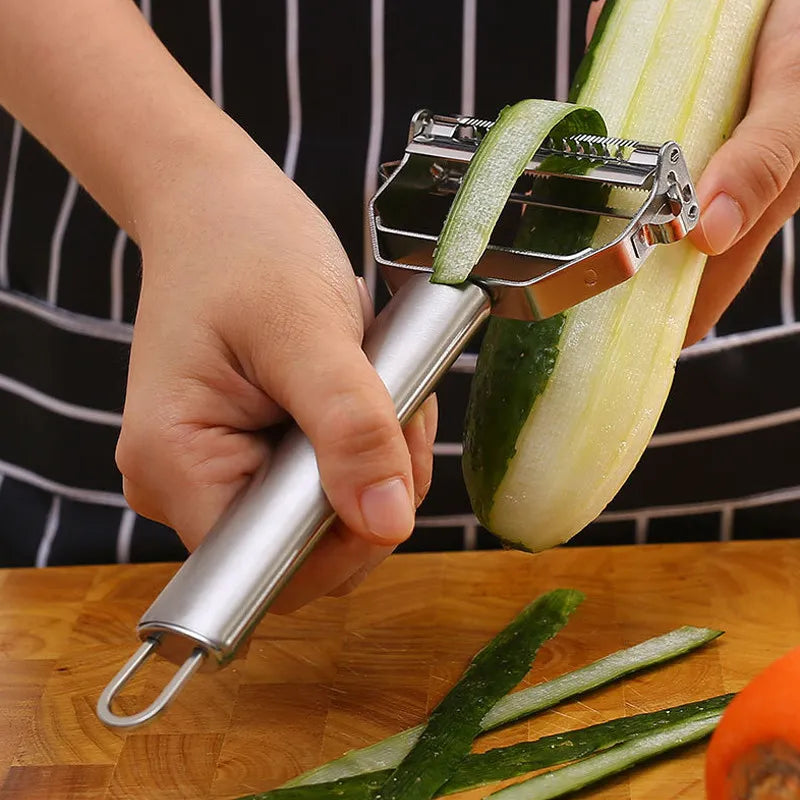 Kitchen Vegetable Peeler Stainless Steel Melon Planer Double-Head Peeler Household Multiple-Function Fruit And Vegetable Item Typ