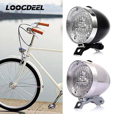 Bicycle Headlight LED Retro Classic Front Fog Safety Lamp Bike Light Cycling Accessory