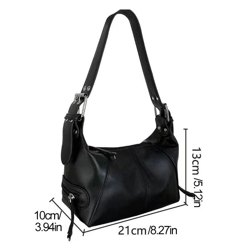 Y2K Style Shoulder Bag for Women - Trendy Minimalist Handbag, Shoulder Purse for Girls, Street Wear Fashion